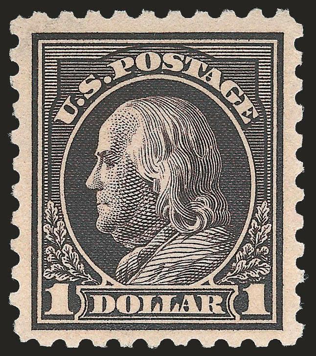 $1.00 Violet Black (460).> Barely hinged, choice centering with wide margins, intense color and impression, Very Fine, with 1971 and 2000 P.F. certificates