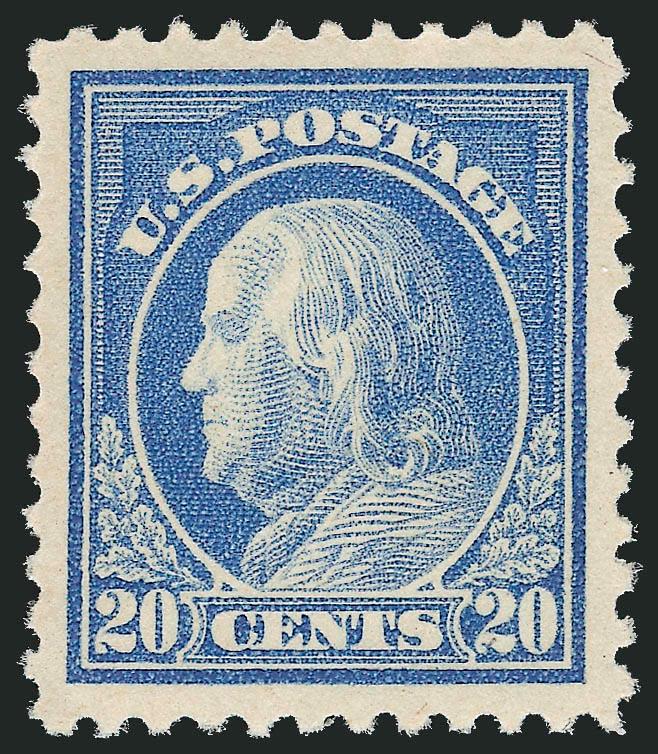 20c Light Ultramarine (515).> Mint N.H., rich color on bright paper, almost perfectly centered with wide margins, Extremely Fine Gem, with 1993 P.F. certificate