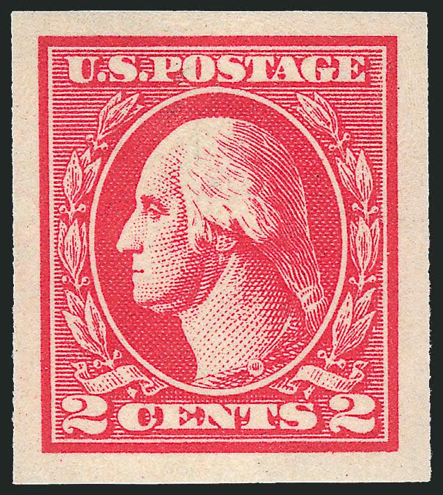 2c Carmine, Ty. VI, Imperforate (534A).> Mint N.H., large margins all around, fresh and Extremely Fine, ex Piedmont, with 1997 P.F. certificate