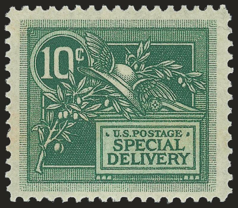 10c-20c Special Delivery Balance (E7E19, F1).> Sixteen Mint N.H. stamps, incl. Nos. E7 (2), E11 (2 shades), E12 var, others, rich colors, fresh and Very Fine