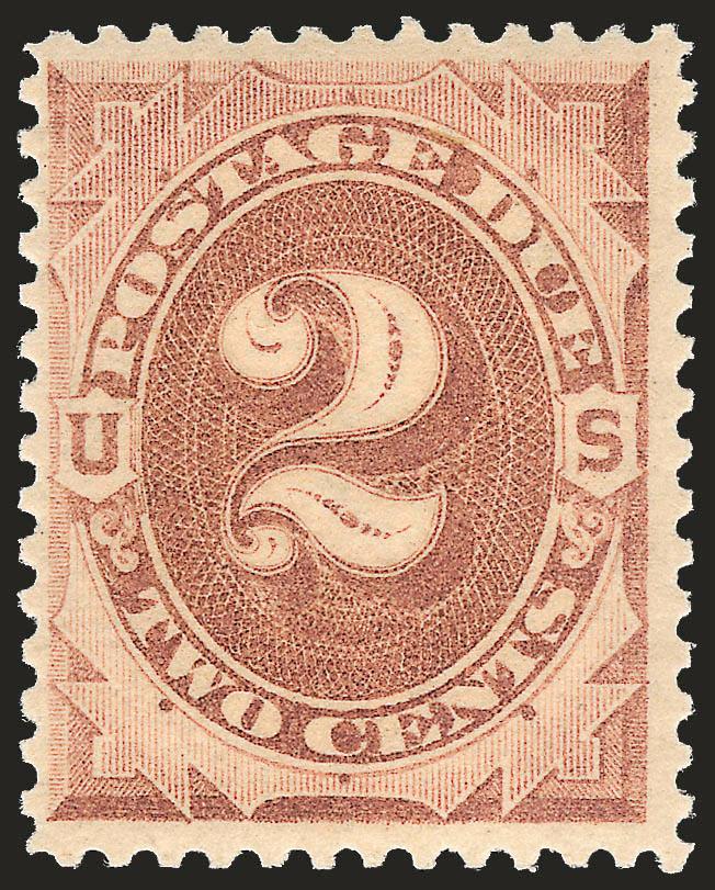 2c Brown (J2).> Mint N.H., intense shade and impression, long and full perforations all around, Fine, with 2005 P.F. certificate