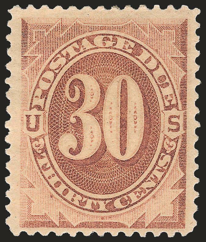 30c Brown (J6).> Original gum, pretty shade, wide margins, Extremely Fine, with 2004 P.F. certificate