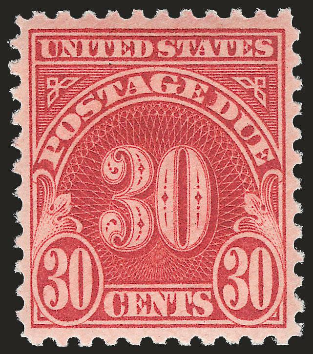 30c Carmine (J75).> Mint N.H., pretty shade and crisp impression, well-balanced margins, Extremely Fine, with 1996 and 2004 P.F. certificates