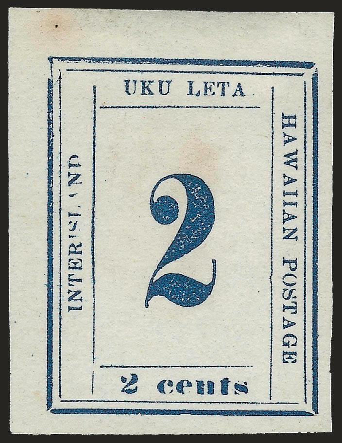 1865, 2c Dark Blue (26).> Reconstruction containing nine of the ten positions on Plate 10-A, lacking only Position 3 but with Position 10 showing <broken 2,> unused (no gum), Position 7 ms. mark at top, some
others with flaws, overall appear Fine