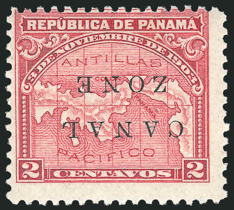1904, 2c Rose, Inverted Ovpt. (10a).> Barely hinged, radiant color, fresh and Fine, an estimated 240 were issued