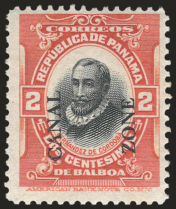 1918, 1c Green & Black, Ovpt. Reading Down (52a).> Sheet margin at top, part tropicalized original gum, choice centering, Extremely Fine, ex Drucker, with 2003 P.F. certificate