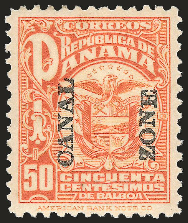 1924, 5c-1b Coat of Arms, Unissued Set (68var-69var).> Complete set of seven values, tropicalized original gum, rich colors, Very Fine and choice, scarce as only 600 sets were not destroyed, according to <<Canal
Zone Stamps>>, these values were never