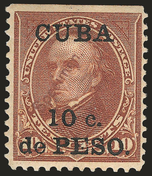 1899, 1c-10c on 1c-10c 1899 Issue, Specimen Overprints (221S-226S).> Original gum, h.r., 10c s.e. at top, rich colors, Fine set