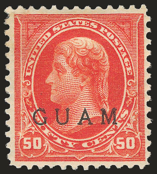 1899, 50c Red Orange (11a).> Original gum, small h.r., intense shade which is strikingly different from the issued color, Very Fine and choice example of this shade variety