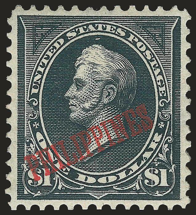 1901, $1.00 Black, Ty. I (223).> Barely hinged, bright shade and detailed impression, well-proportioned margins, Very Fine and choice
