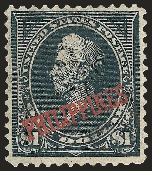 1901, $1.00 Black, Ty. II (223A).> Unused (no gum), intense shade, small thin spot, tiny tear at left, appears Fine