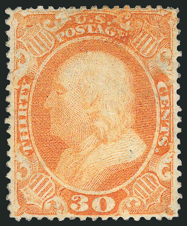 30c Orange (38).> Unused (regummed), Very Fine, with 1998 P.F. certificate