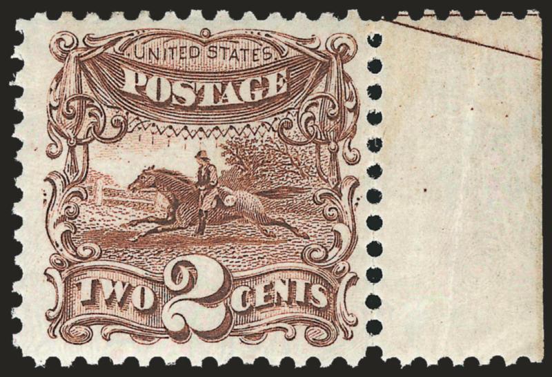 2c Brown, Re-Issue (124).> Original gum, pretty shade and crisp impression, <selvage at right with part arrow,> Very Fine and choice, with 2008 P.S.E. certificate for block of four