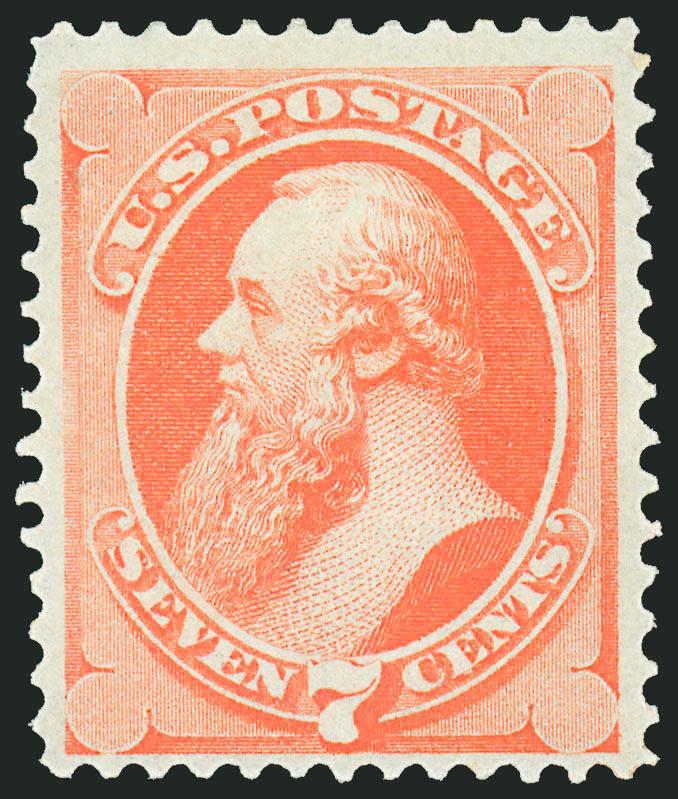 7c Vermilion, Grill (138).> H. Grill, original gum, clearly-defined grill, brilliant color, wide margins, fresh and Fine, with 2008 P.S.E. certificate (OGh, Fine 70 SMQ $2,000.00)