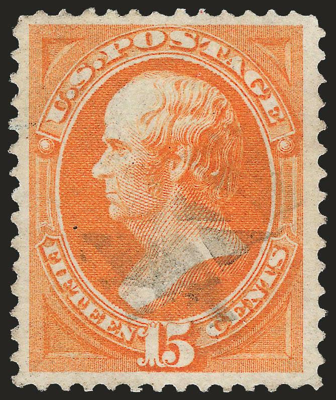 15c Bright Orange (152).> Vibrant color, unobtrusive strike of cork cancel, Very Fine and choice, with 2005 P.F. certificate