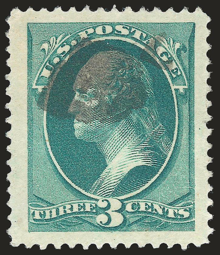 3c Green (184).> Incredibly wide Jumbo margins, bright color, cork cancel, Extremely Fine Gem, with 2004 P.F. and 2007 P.S.E. certificates (XF-Superb 95 Jumbo SMQ $135.00 as 95, $470.00 as 98)