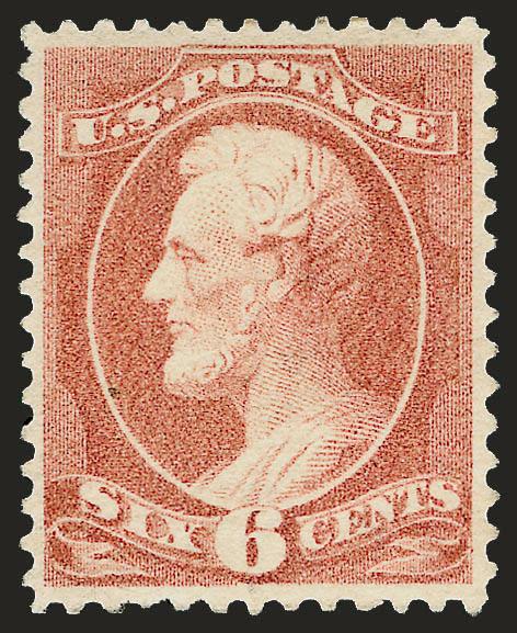 6c Pale Brown Red (208a).> Original gum, exceptionally well-centered, fresh and bright, Very Fine, with 2006 P.F. certificate (VF-XF 85)