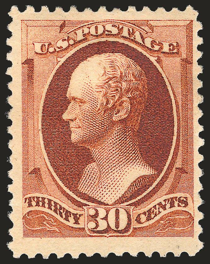 30c Orange Brown (217).> Original gum, deep rich color, unusually wide margins for this issue, reperfed at bottom, Very Fine appearance, with 2008 P.F. certificate
