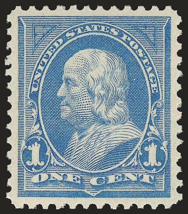 1c Ultramarine (246).> Mint N.H., pretty pastel color on bright paper, perfectly centered with wide margins, couple small natural gum skips, Extremely Fine Gem, with 2000 P.F. certificate for a block