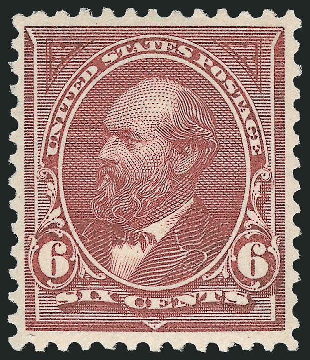 6c Dull Brown (256).> Mint N.H., bright shade on fresh paper, well-balanced margins, Very Fine and choice, with 1994 and 2006 P.F. certificates