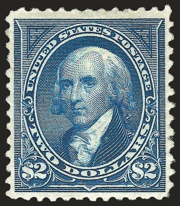 $2.00 Bright Blue (262).> Original gum, rich color, expertly reperfed at bottom, Very Fine appearance, with 2008 P.F. certificate