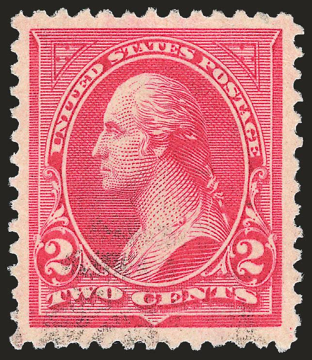 2c Carmine, Ty. II (266).> Brilliant color as fresh as the day it was printed, Jumbo margins, faintly cancelled, Extremely Fine Gem, with 2009 P.S.E. certificate (XF-Superb 95 Jumbo SMQ $250.00 as 95, $960.00
as 98), this is the highest grade awarde