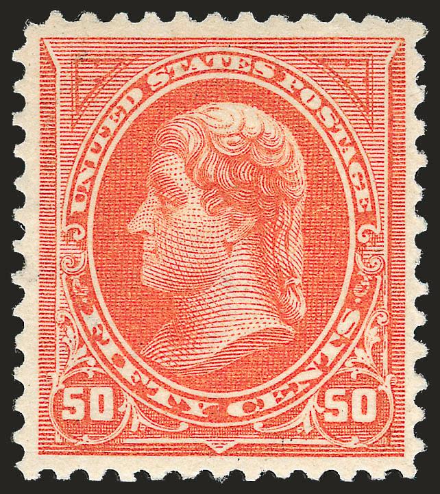 50c Orange (275).> Original gum, lightly hinged, attractive centering and lovely bright color, Very Fine and choice, with 2007 P.F. certificate