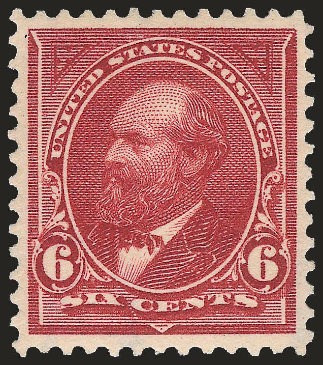6c Lake (282).> Mint N.H., beautiful intense color on post-office fresh paper, choice centering, Extremely Fine, with 2003 P.F. certificate