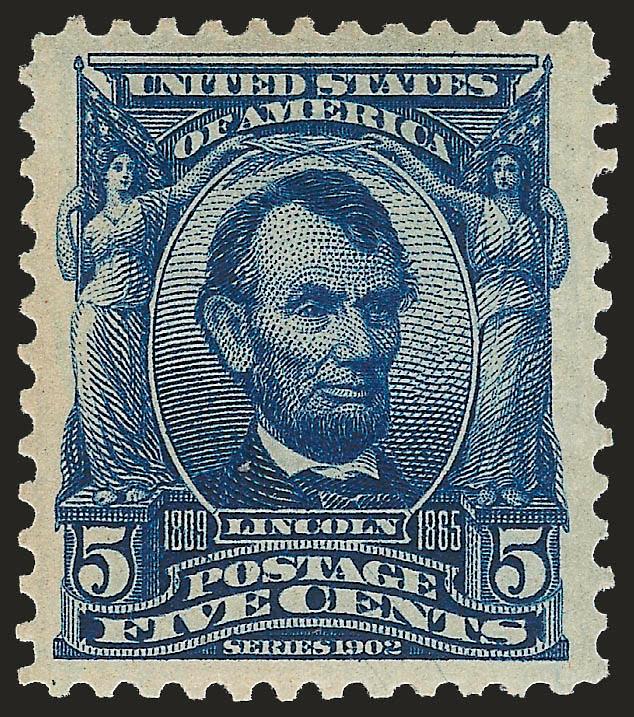 5c Blue (304).> Mint N.H., deep rich color and proof-like impression on bright paper, wide margins, fresh and Extremely Fine, with 2005 P.F. and 2003 P.S.E. certificates (XF-Superb 95 SMQ $1,300.00)
