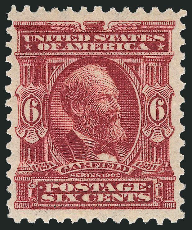 6c Claret (305).> Mint N.H., well-centered with nice margins, especially top and bottom, rich color, clear impression, Very Fine and choice, with 2009 P.S.E. certificate