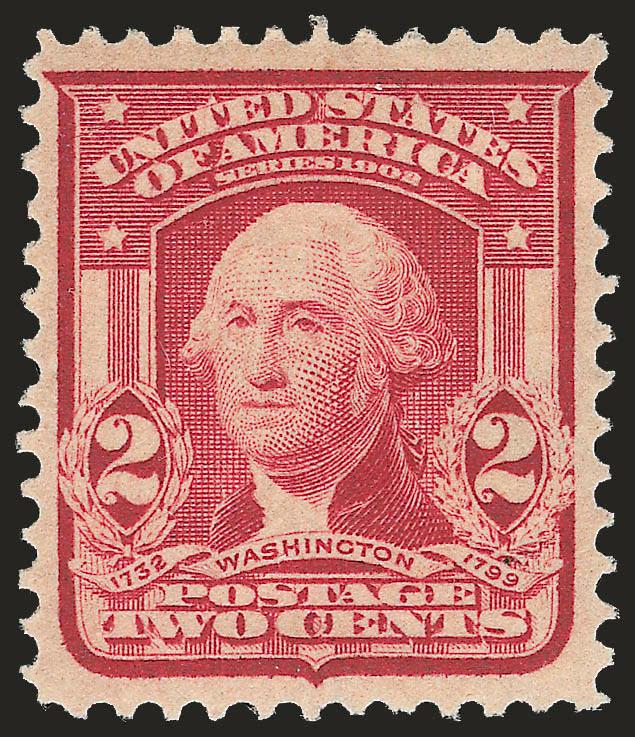 2c Lake, Ty. I (319a).> Deep rich color, choice centering with wide margins, Extremely Fine, the Lake Type I is one of the scarcest 2c 1903 Shield issues, with 1998 P.F. certificate, this shade is listed but
unpriced in Scott