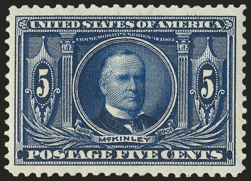 5c Louisiana Purchase (326).> Mint N.H., intense shade and impression on bright paper, almost perfectly centered with Jumbo margins<><>^EXTREMELY FINE GEM. A SUPERB MINT NEVER-HINGED EXAMPLE OF THE 5-CENT
LOUISIANA PURCHASE ISSUE.^<><>With 2002 P