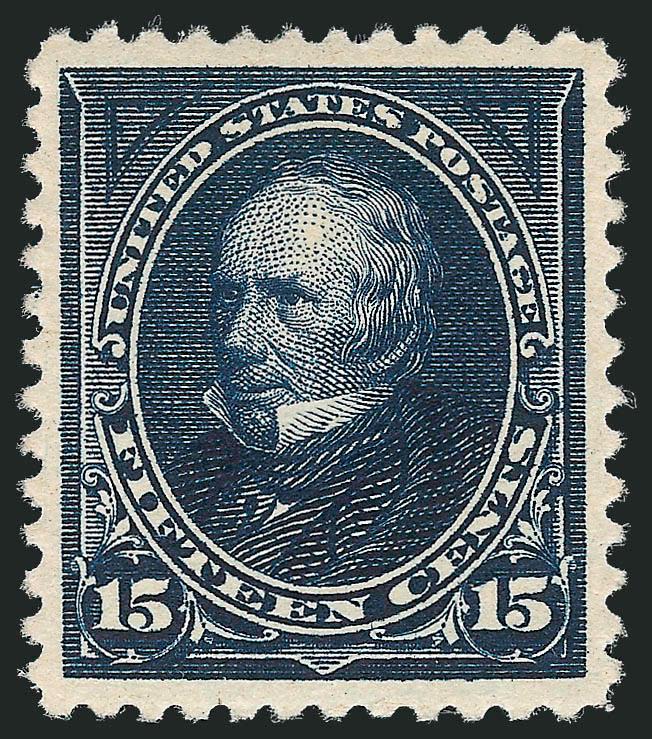 15c Dark Blue (259).> Original gum, deep rich color on bright paper, choice centering with wide and balanced margins, Extremely Fine Gem, a beautiful stamp, with 1989 P.S.E. certificate