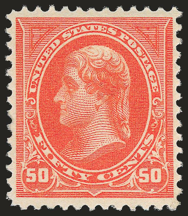 50c Orange (260).> Original gum, lightly hinged, vivid color, fresh white paper, Extremely Fine