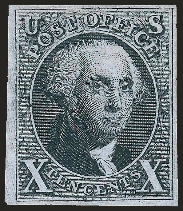 10c Black, Reproduction (4).> Without gum as issued, large to ample margins, Very Fine, with 2008 P.S.E. certificate