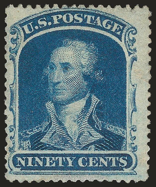 90c Blue (39).> Unused (no gum), attractive color, Fine
