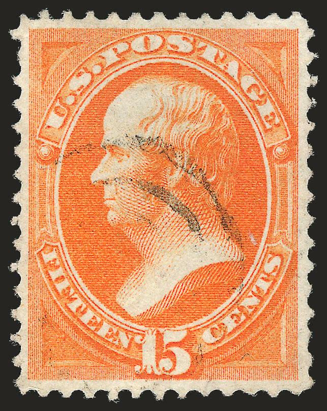 15c Orange, Grill (141).> H. Grill, unusually well-centered, small part of target cancel, faint crease at bottom, otherwise Very Fine