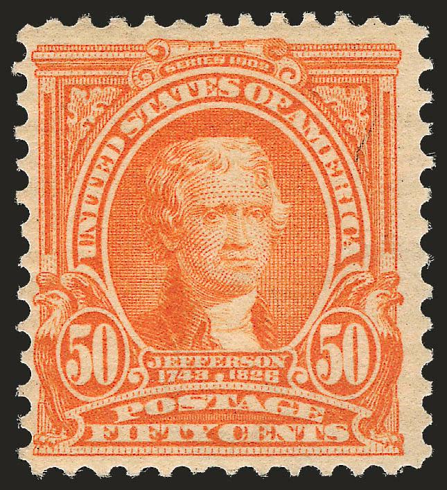 50c Orange (310).> Mint N.H., Fine and attractive, with 2009 P.S.E. certificate