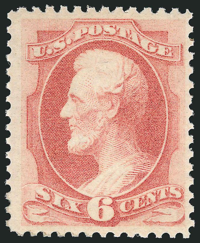 6c Dull Pink (159).> Original gum, barely hinged if at all, nicely centered, crisp pastel color, Very Fine and choice, with 2002 P.F. certificate