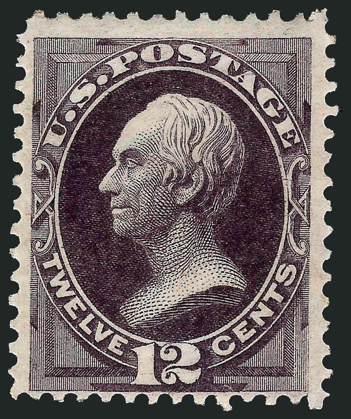 12c Blackish Violet (162).> Original gum, beautiful dark Continental shade, three balanced margins but centered a bit low, still Fine and well above the usual quality for this difficult issue, with 2004 P.F.
certificate