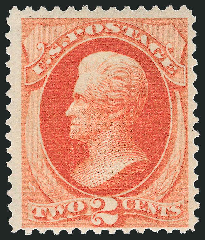 2c Vermilion, With Grill (178c).> Original gum, lightly hinged, vibrant color, clearly-defined grill, fresh and Fine, ex Geisler, with 1993 P.F. certificate