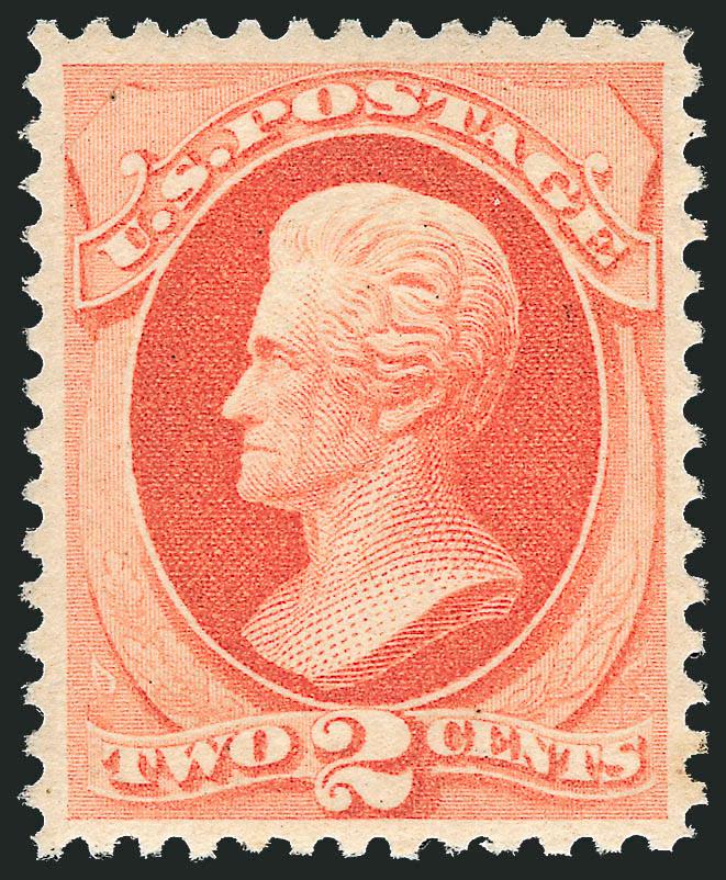 2c Vermilion (183).> Original gum, lightly hinged, excellent centering and vivid color, Extremely Fine, with 1998 P.F. certificate