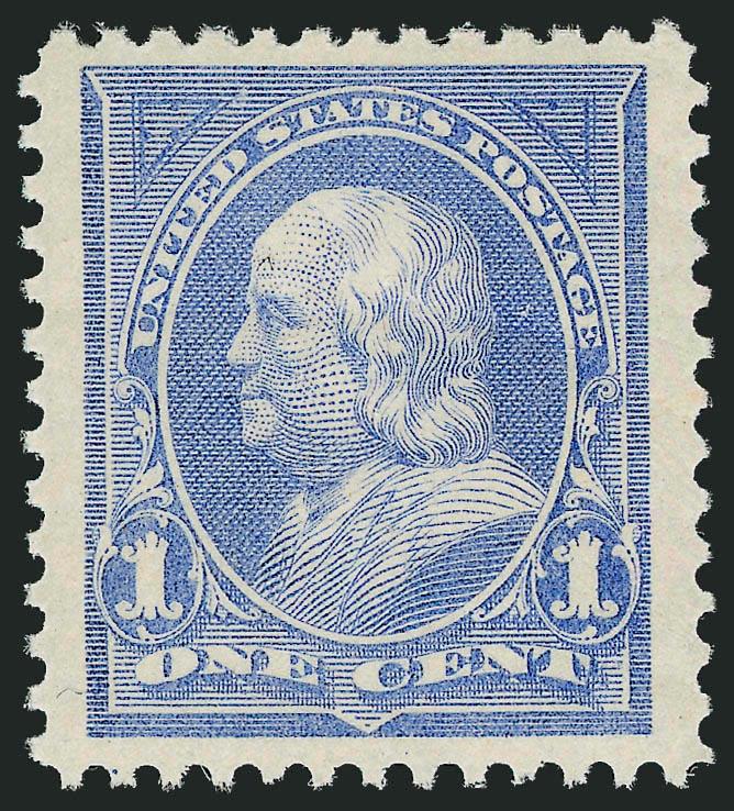 1c Ultramarine (246).> Mint N.H., detailed impression on bright white paper, almost perfectly centered with enormous margins, natural gum bends, Extremely Fine Gem, a beautiful stamp, with 2001 P.F. certificate
for pair