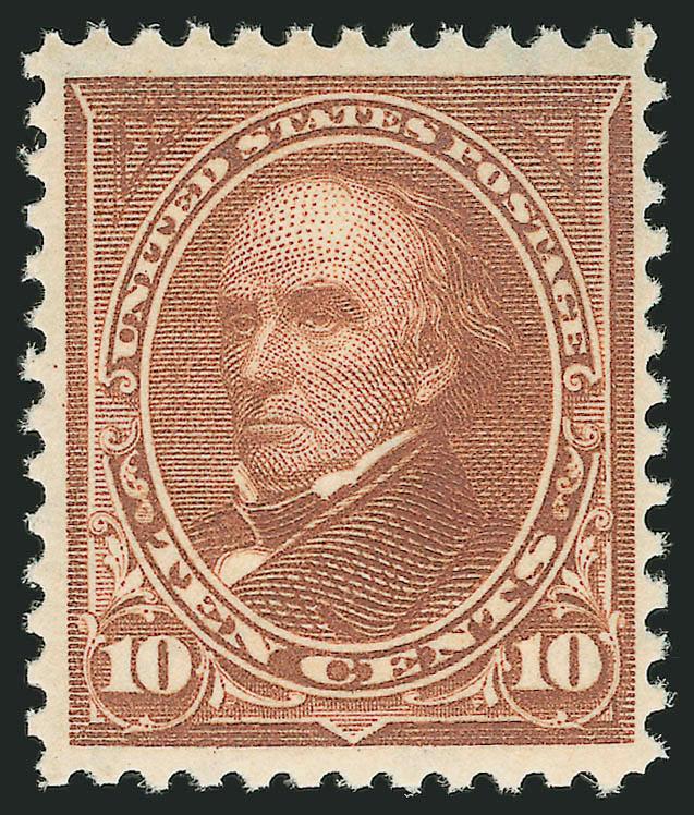 10c Brown, Ty. I (282C).> Mint N.H., rich color and crisp impression on brilliant paper, Very Fine and choice, an elusive stamp in Mint N.H. condition, ex Hoffman, with 2004 P.F. certificate