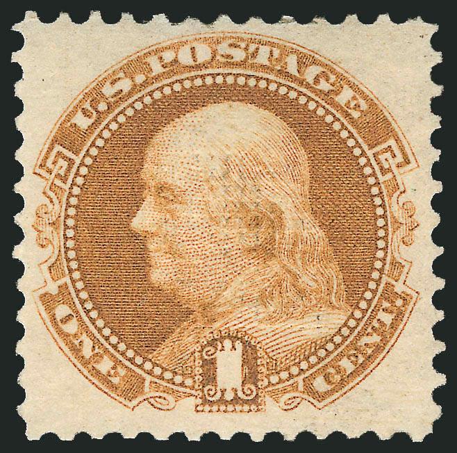 1c Buff (112).> Slightly disturbed original gum described as original gum on accompanying certificate, bright color, Very Fine, with 1981 P.F. certificate