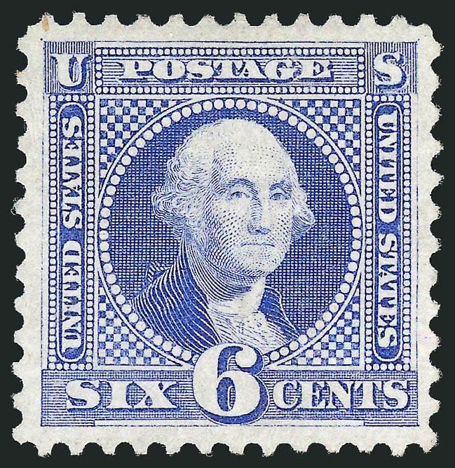 6c Blue, Re-Issue (126).> Unused (no gum), beautifully centered with bright pastel color, Very Fine and choice, with 2008 P.S.E. certificate (VF-XF 85 SMQ $1,050.00)